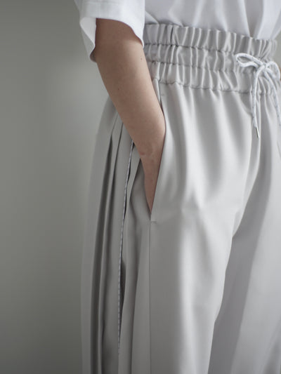 Polyester Linon pleated track pants