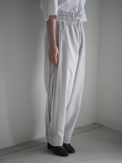 Polyester Linon pleated track pants