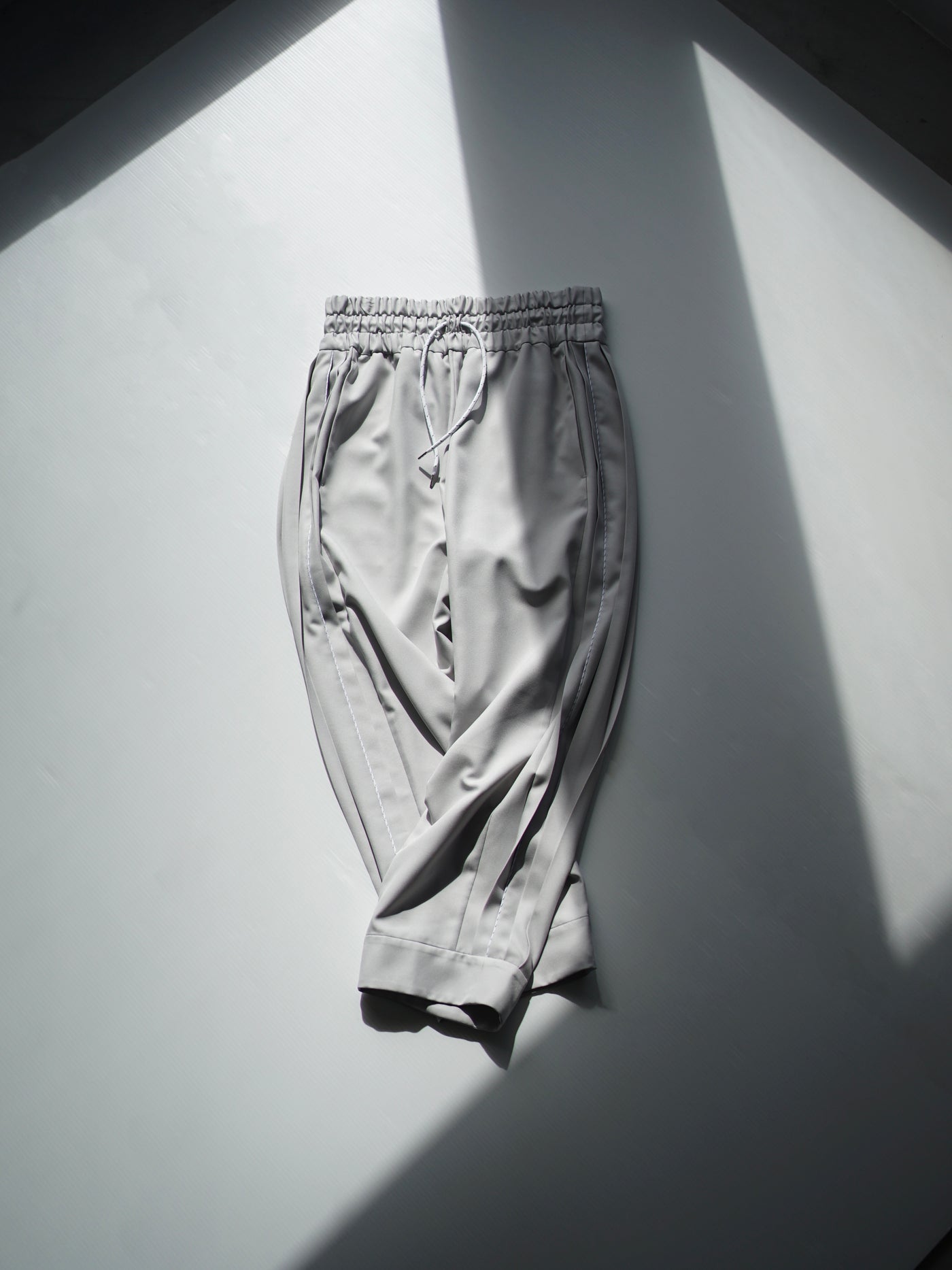 Polyester Linon pleated track pants