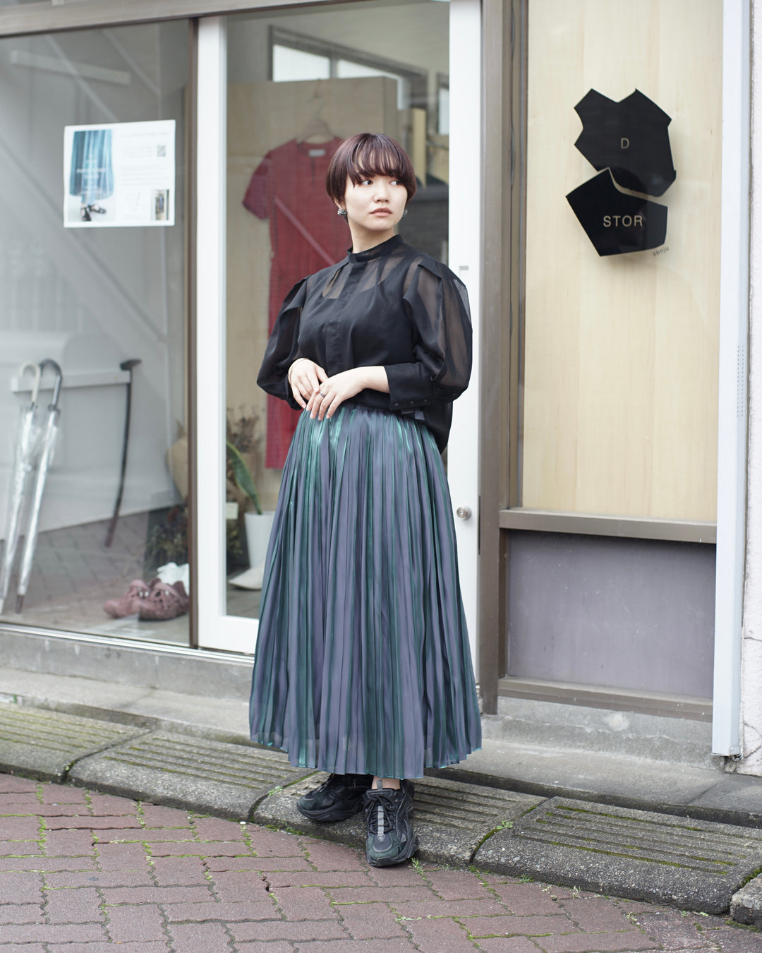 Aurora cloth double side pleated skirt – itochi 公式