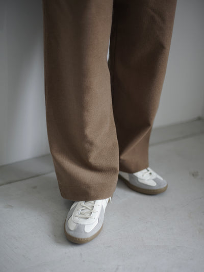 Wool & Cashmere corduroy tuck slacks