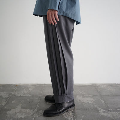 Polyester Linon pleated track pants 1.2.0