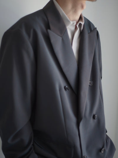 [Pre-order] Wool & Kid mohair Tropical double breasted jacket