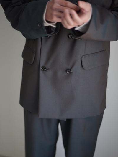 [Pre-order] Wool & Kid mohair Tropical double breasted jacket