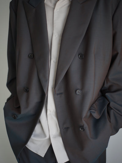 [Pre-order] Wool & Kid mohair Tropical double breasted jacket