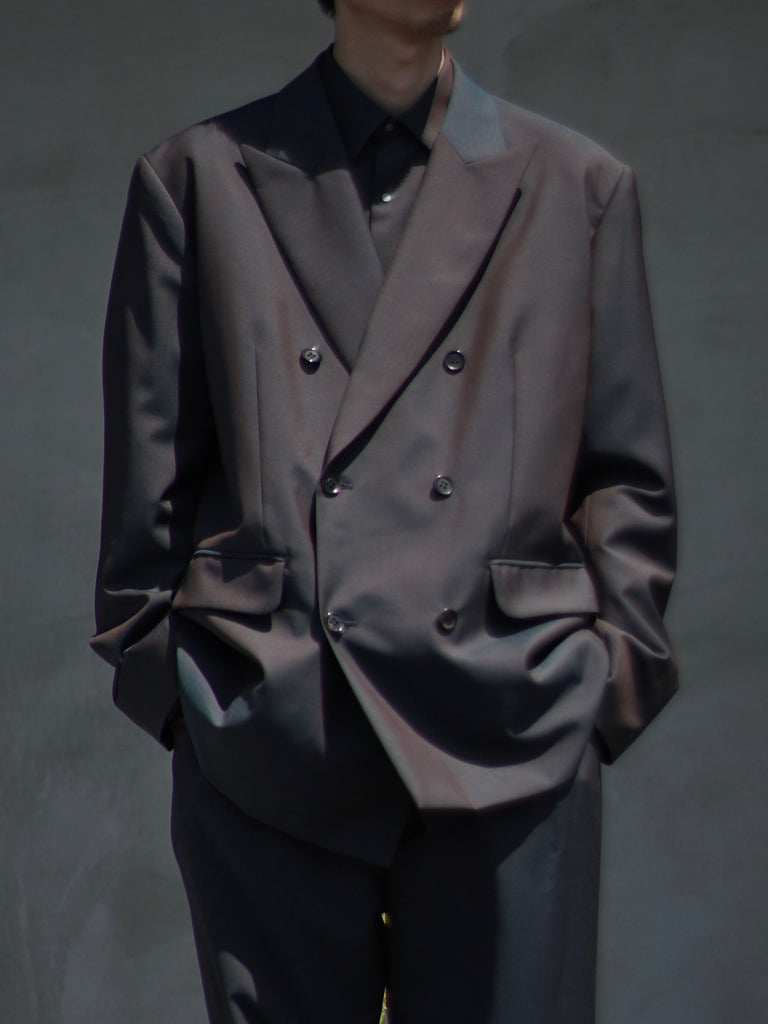 Pre-order] Wool & Kid mohair Tropical double breasted jacket