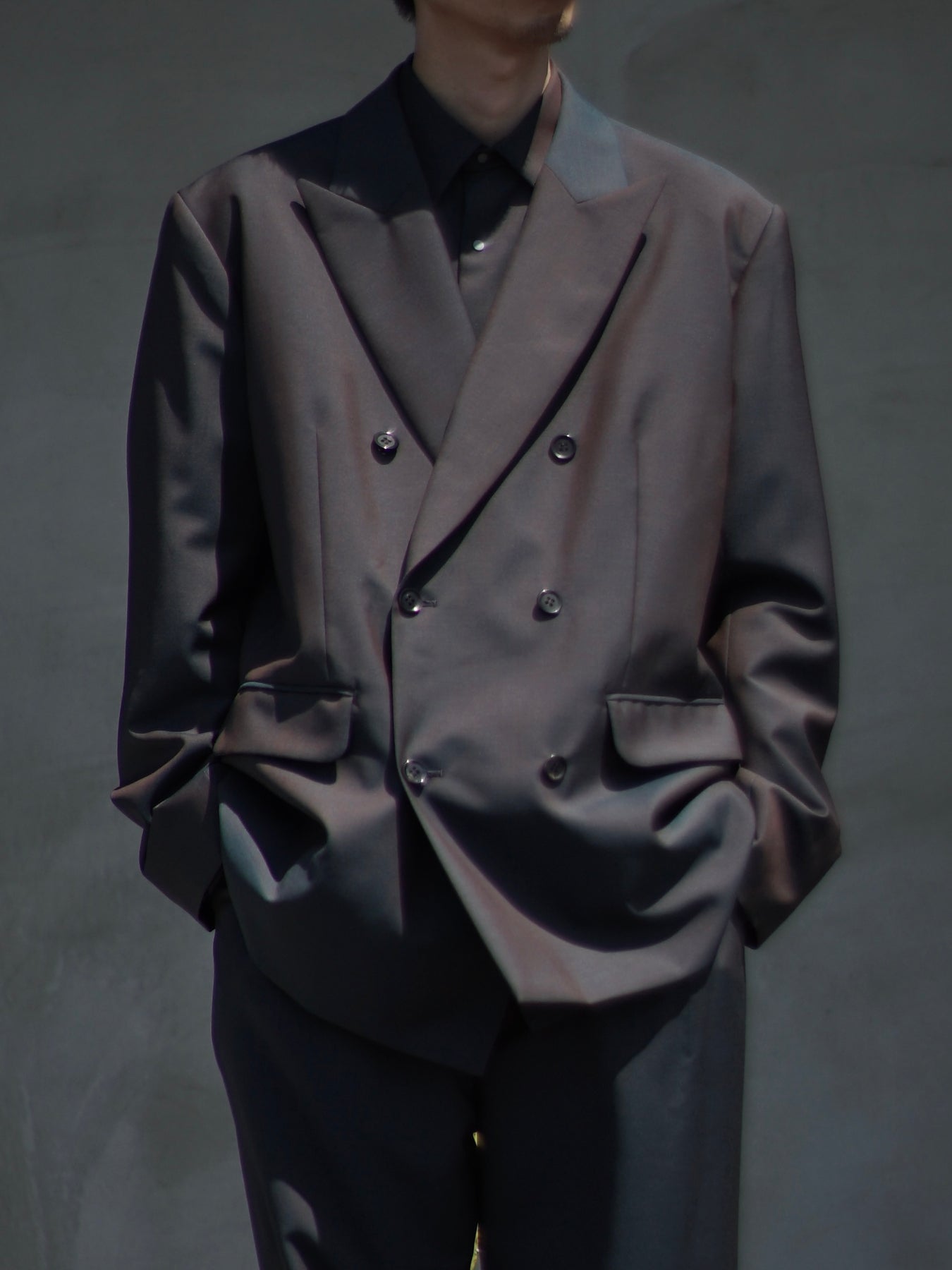 ジャケット Double-breasted kid mohair and technical ponge jacket MH1999_17HV_F092D_S_OOO_SLF.jpg