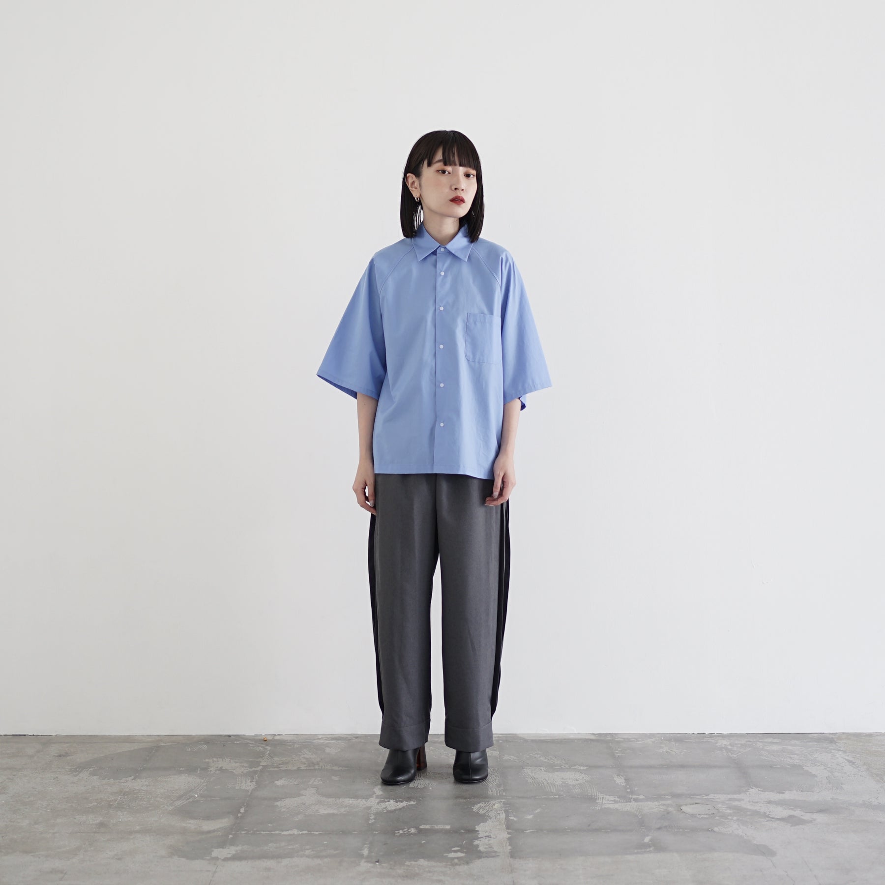 Polyester Linon pleated track pants – 服屋 itochi