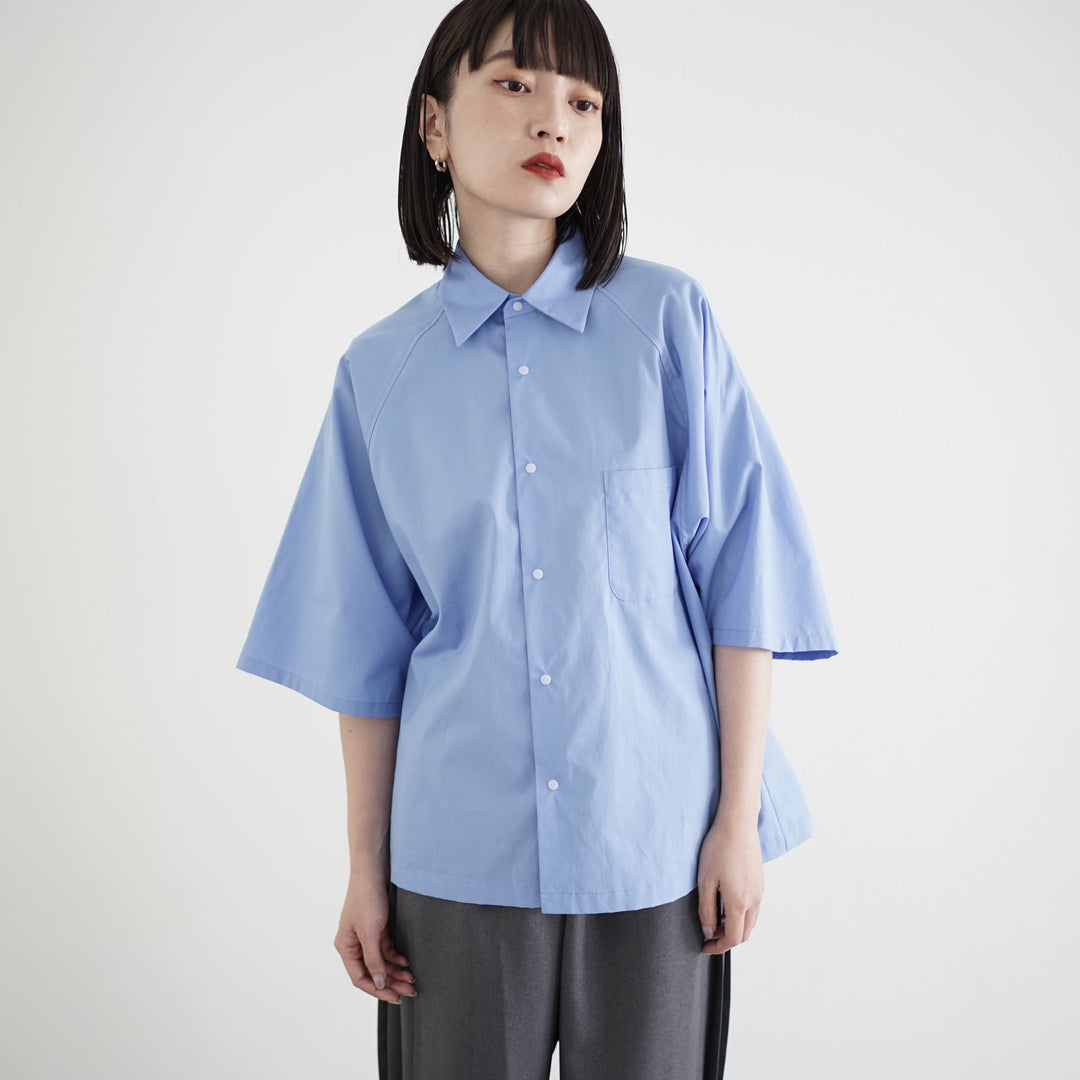 服屋 itochi ラグランハーフスリーブシャツ 半袖シャツ モヘヤ混 Mサイズ 100/2 broad raglan half sleeve shirt – itochi 公式オンラインストア