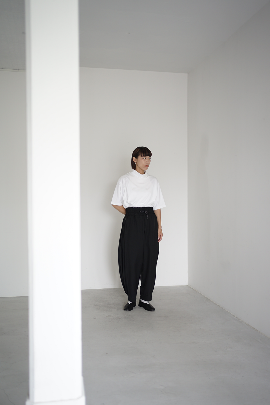 Polyester Linon pleated track pants – itochi Online store