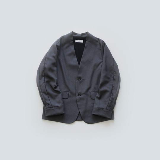 Epine pleats frill jacket グレー Epine pleats frill jacket グレー Epine pleats frill jacket