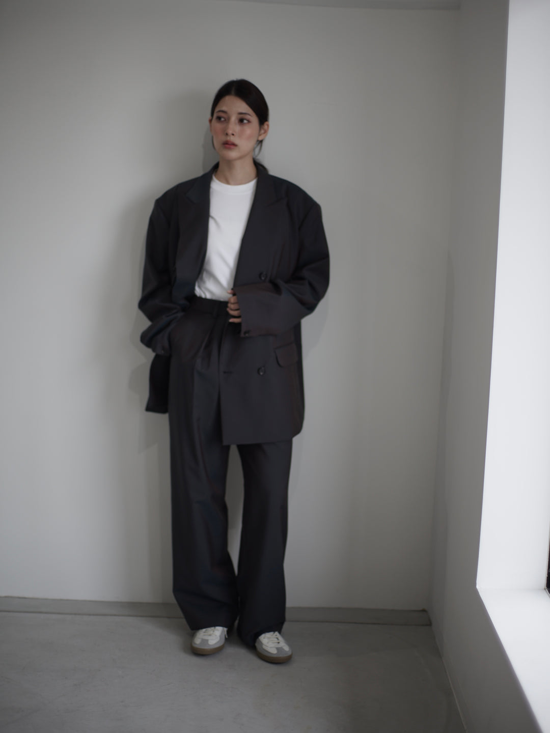 ジャケット Double-breasted kid mohair and technical ponge jacket Black Single-breasted kid mohair jacket | PRADA
