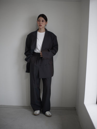 [Pre-order] Wool & Kid mohair Tropical double breasted jacket