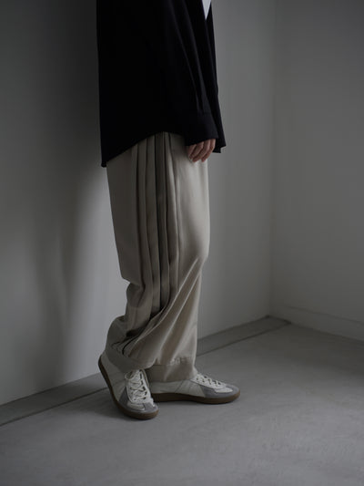 Polyester Linon pleated track pants