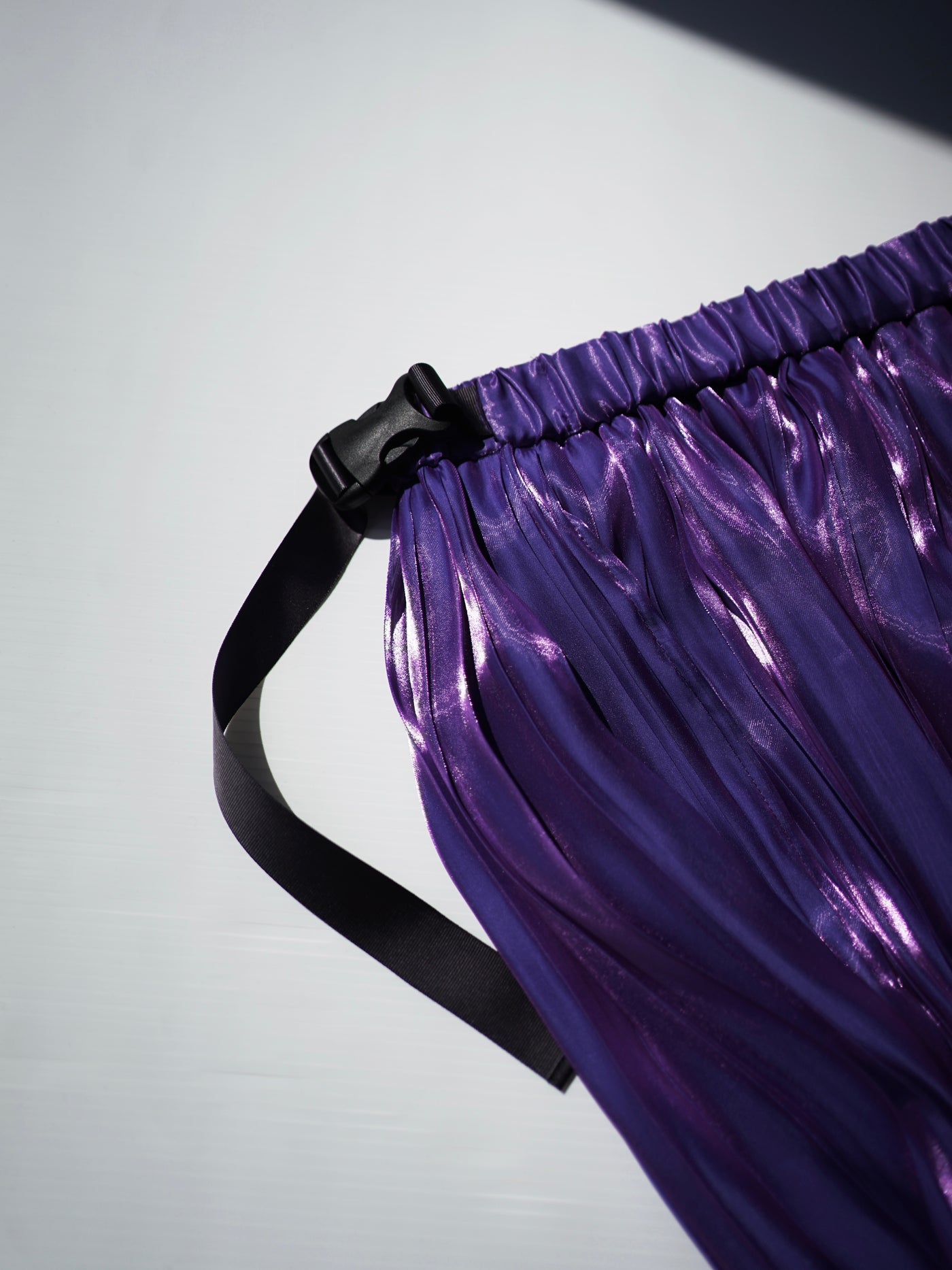 [Pre-order] Aurora cloth double side pleated skirt / space purple
