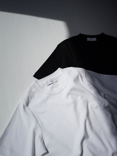Suvin cotton smooth crew neck t-shirt