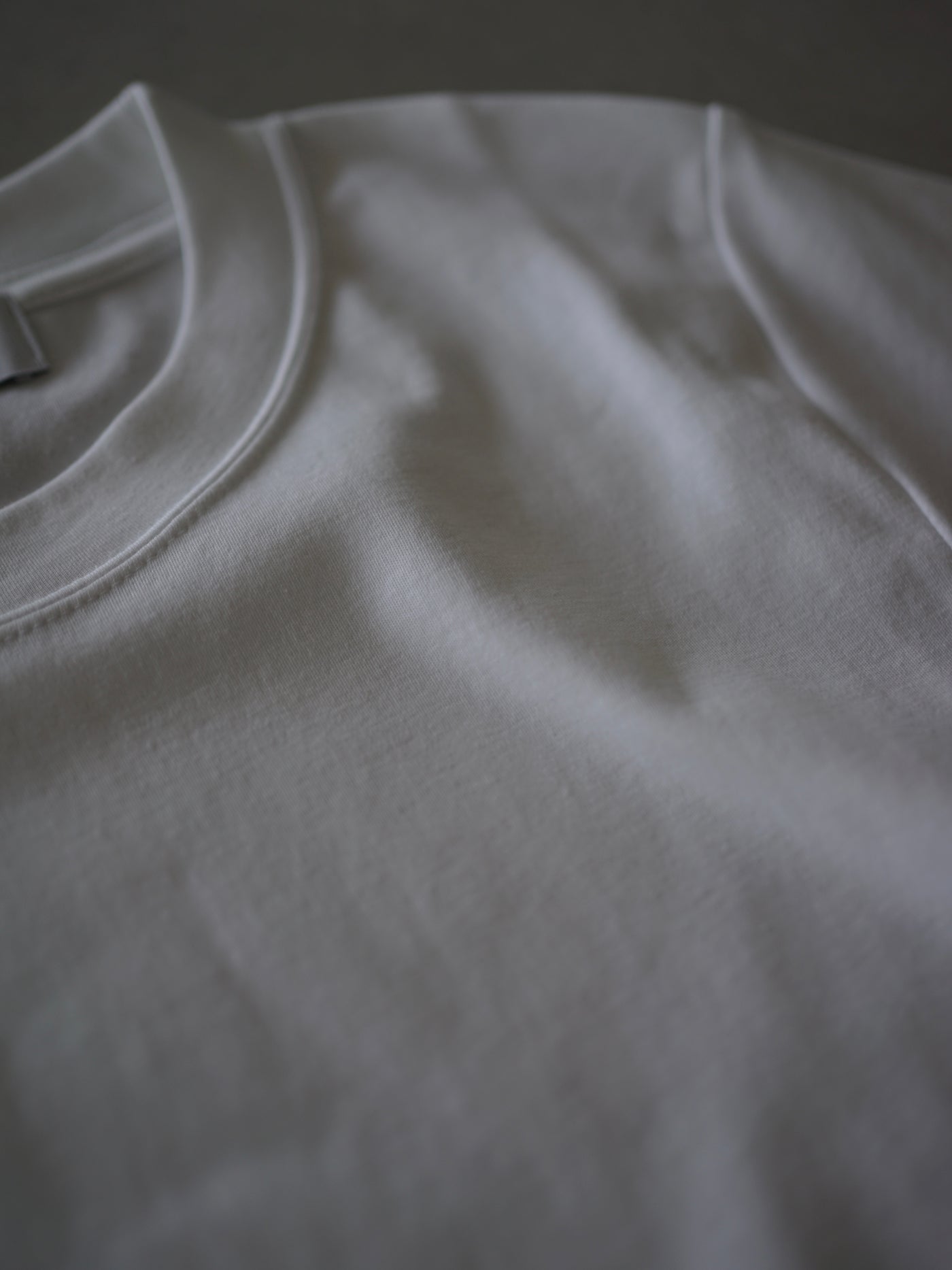 Suvin cotton smooth crew neck t-shirt