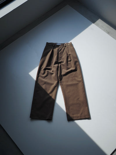 Wool & Cashmere corduroy tuck slacks