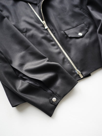 shuttle loom fabric double breasted riders jacket / size2