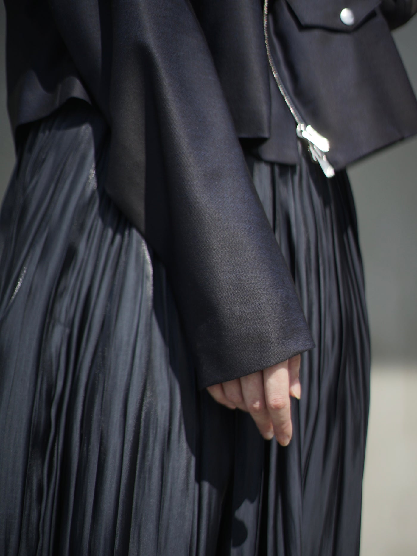 Wool & silk double breasted riders jacket / size1