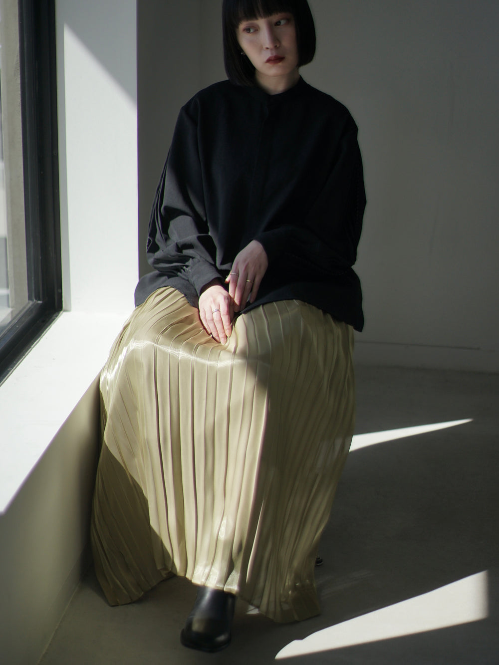 Aurora cloth double side pleated skirt – itochi 公式オンラインストア