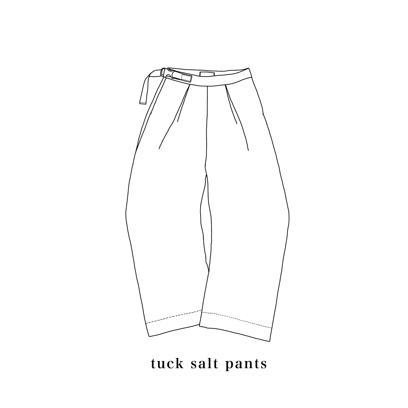 【SemiOrder】Tuck Salt Pants