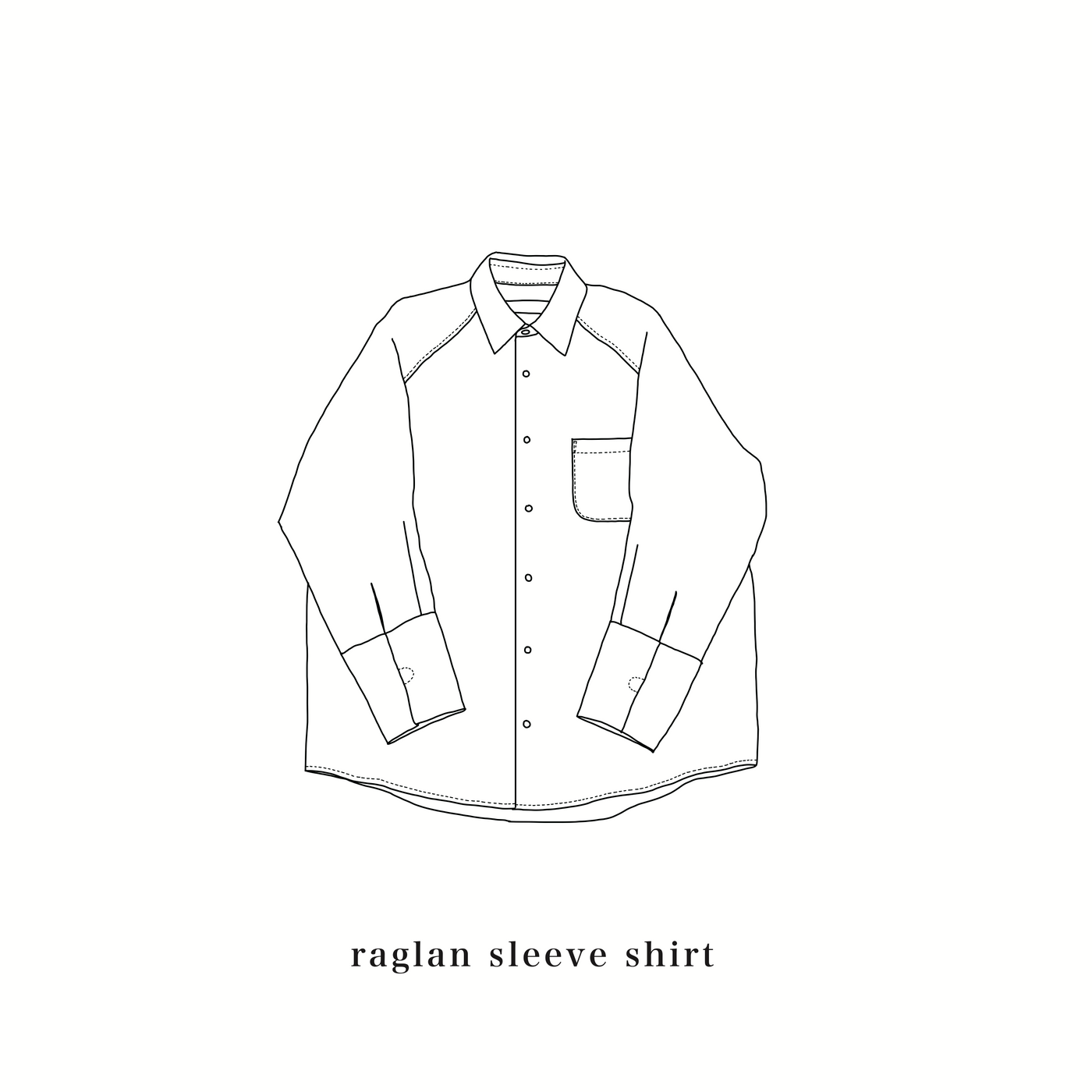 【SemiOrder】raglan sleeve shirt